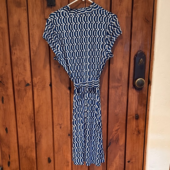 Liz Claiborne Career Navy and White Midi Dress - Picture 8 of 10